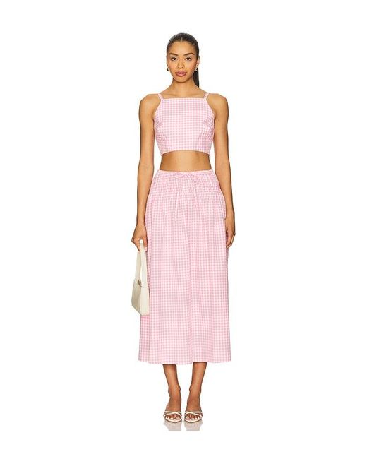 Lovers + Friends Pink Aimee Crop Top