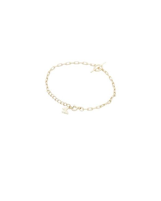 By Adina Eden Black Textured Toggle Chain Bracelet