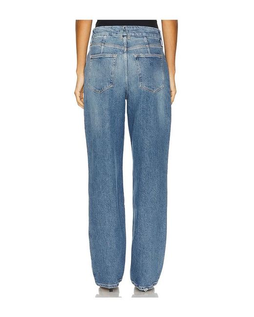 GOOD AMERICAN Blue Good 90S Straight Leg Jeans