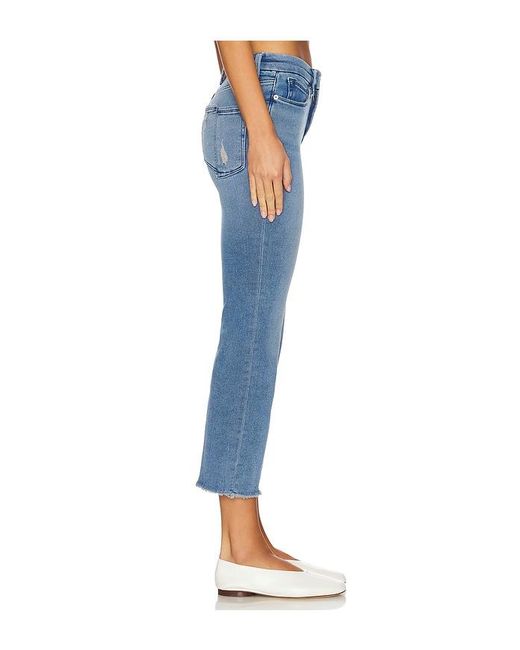 GOOD AMERICAN Blue Good Petite Straight Split Pockets Jeans