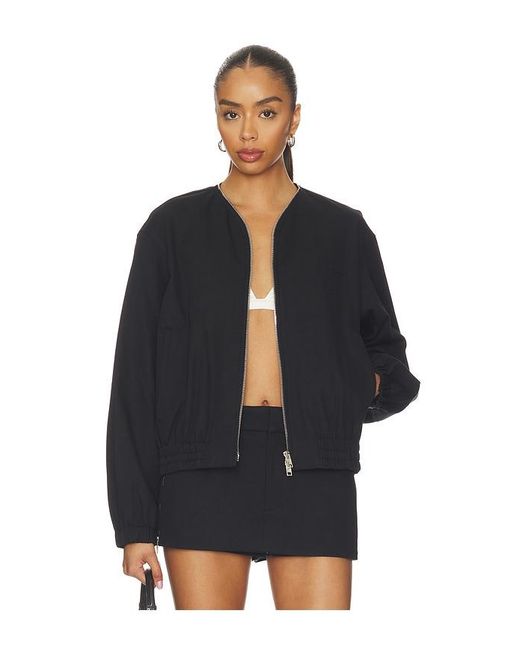 Alexander Wang Blue Coaches Jacket With Continuous Loop Zipper