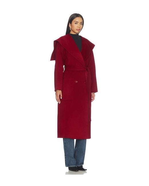 Ulla Johnson Red Rory Wool Coat