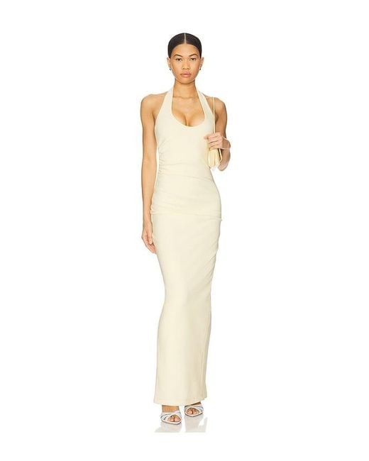 Nookie White Natalia Halter Maxi Dress
