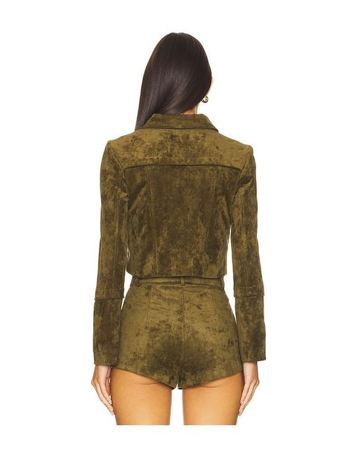 Amanda Uprichard Green X Revolve Lucas Suede Jacket