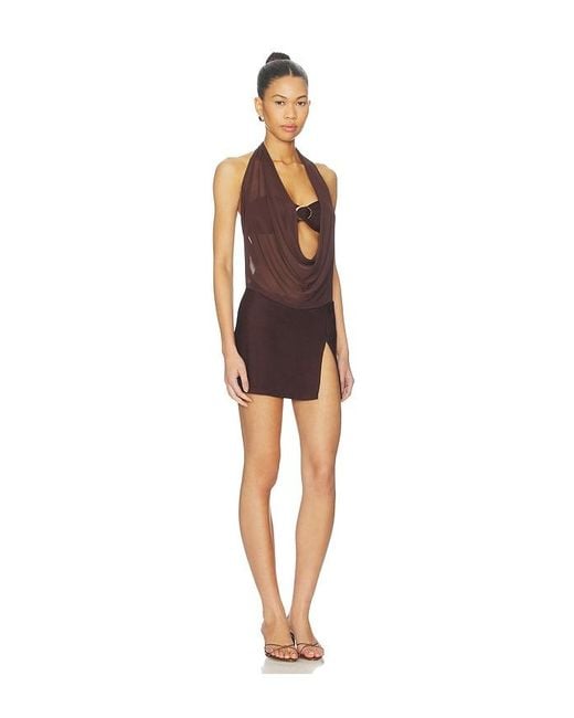 Tiger Mist Brown Makena Two-Piece Dress