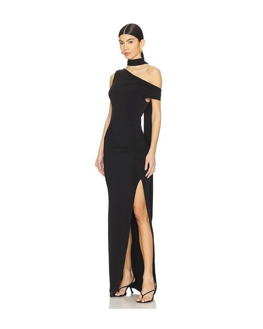 LPA Black Lia Maxi Dress