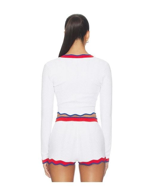 retroféte White Orlaithe Knit Cardigan