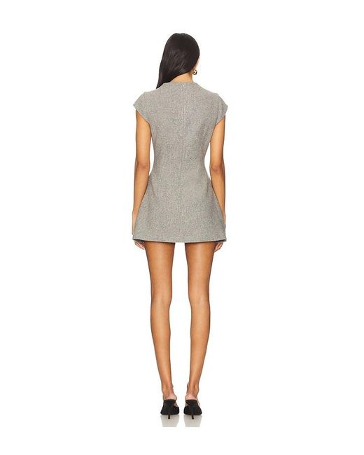 Line & Dot Natural Damson Mini Dress
