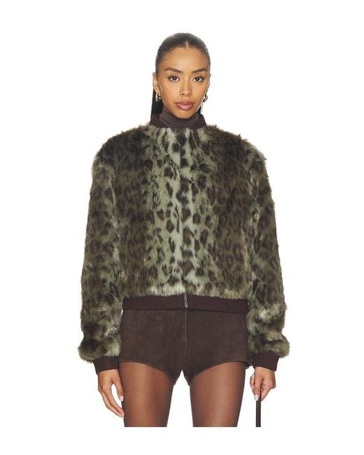Unreal Fur Black Foliage Jacket