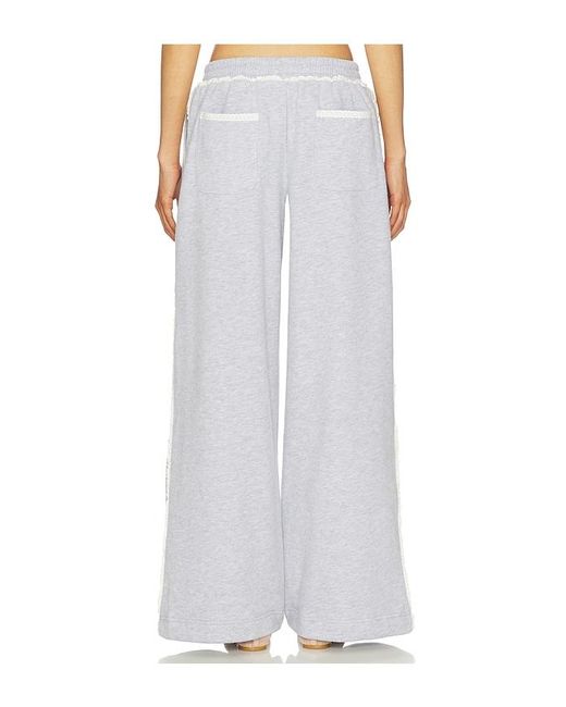 Lovers + Friends White Juliana Pant