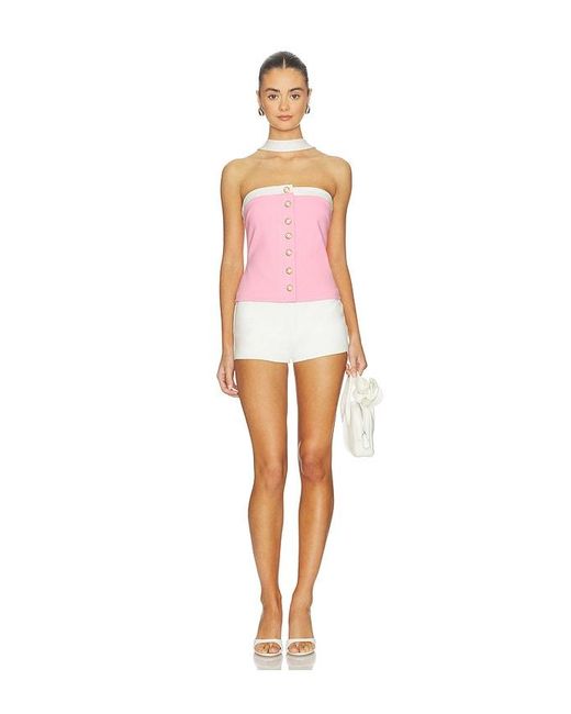 Lovers + Friends White Audrey Top