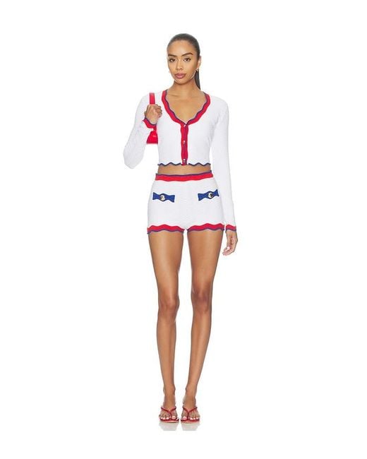 retroféte White Kait Knit Short