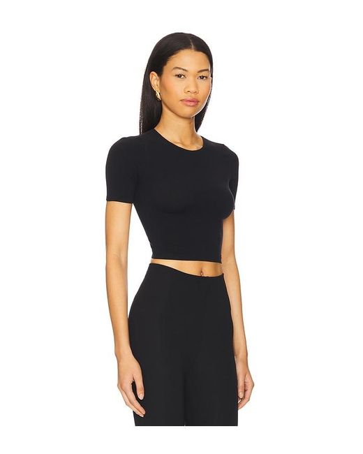 Commando Black Ballet Body Cropped Crewneck Tee