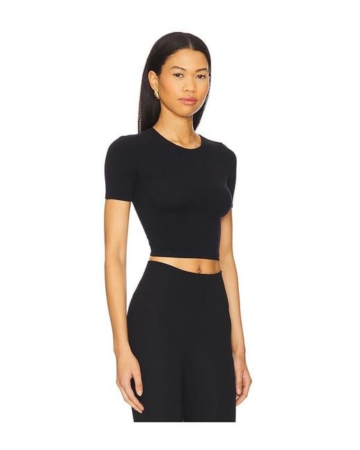 Commando Black Ballet Body Cropped Crewneck Tee