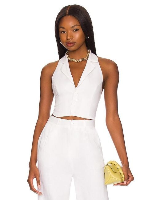 Lovers + Friends White Sydney Vest