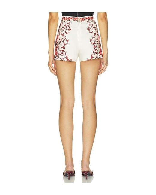 Alice + Olivia Multicolor Hera Back Zip Short