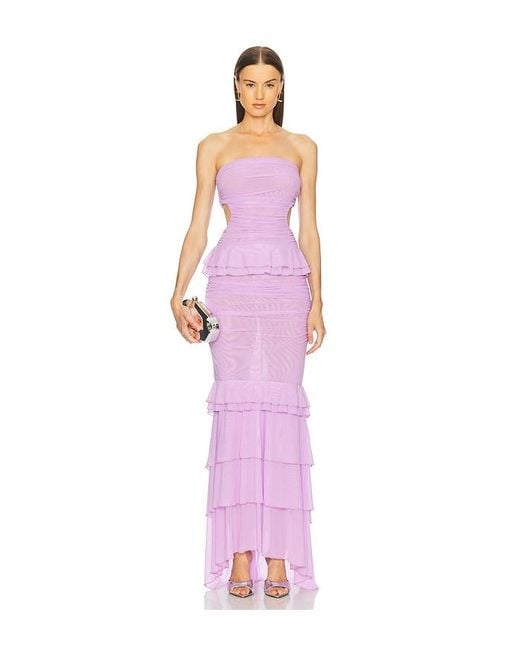 Michael Costello Pink X Revolve Giana Gown