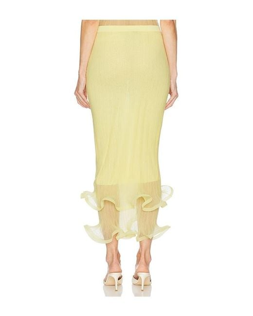 Jonathan Simkhai Yellow Kelso Skirt