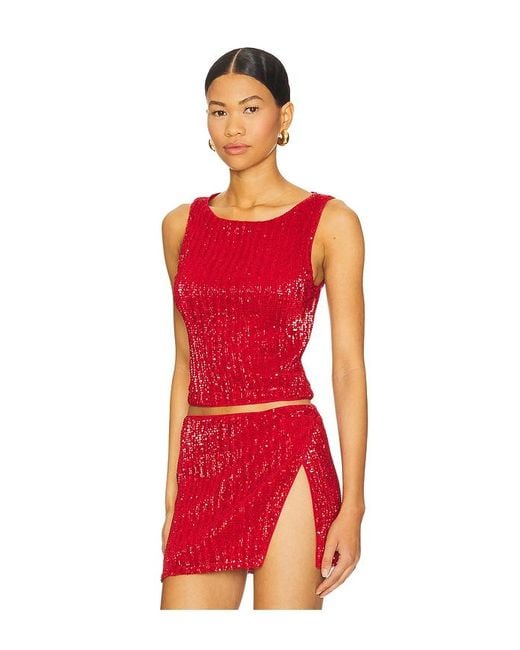 Lovers + Friends Red Selma Top