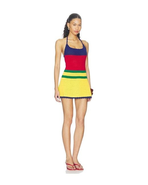SER.O.YA Multicolor Norma Crochet Dress