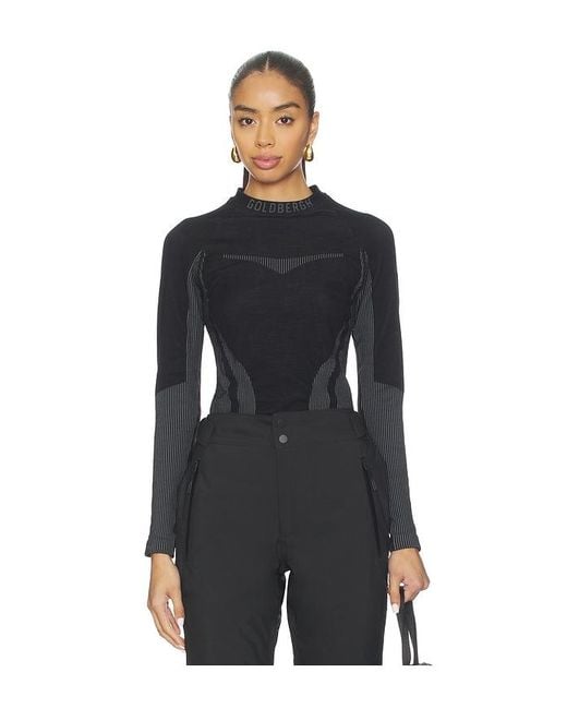Goldbergh Black Slick Baselayer Long Sleeve