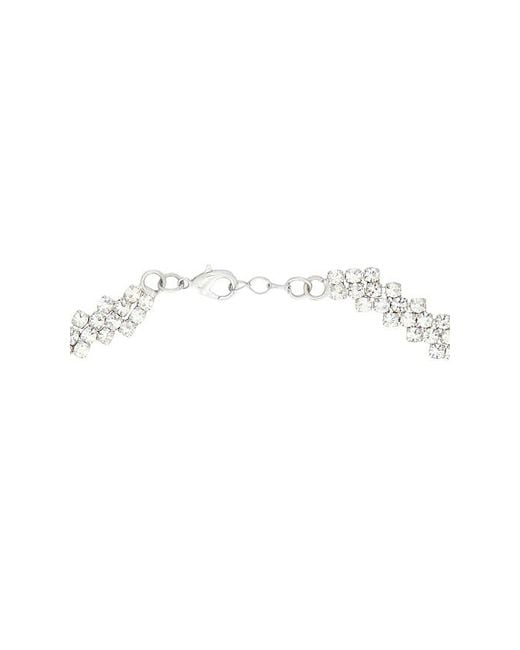Shashi White Argent Diamond Necklace