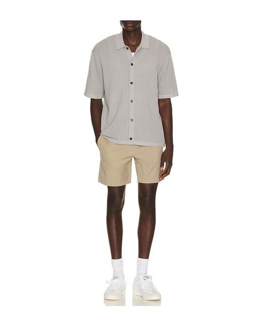 Theory Multicolor Mesh Button Down Shirt for men