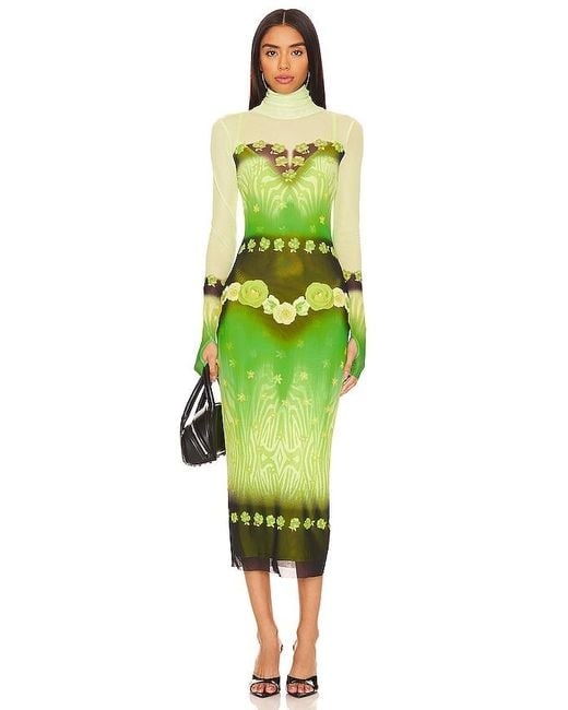 Vestido shailene AFRM de color Green