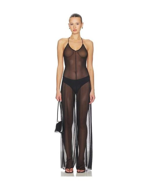 Norma Kamali White Fara Slip Jumpsuit