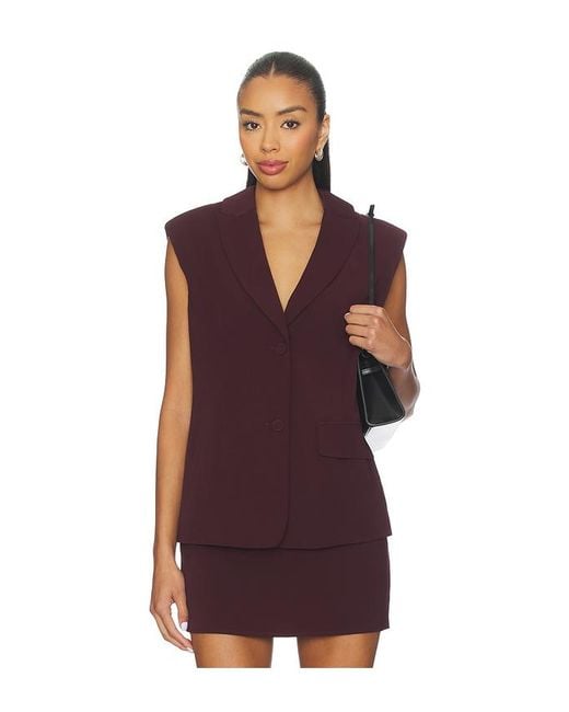 ALL THE WAYS Purple Sable Vest Top