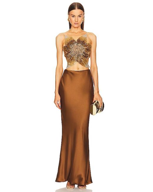 Cult Gaia Metallic Scrunch Clutch