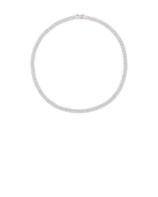 Lili Claspe Metallic Rosaline Tennis Necklace