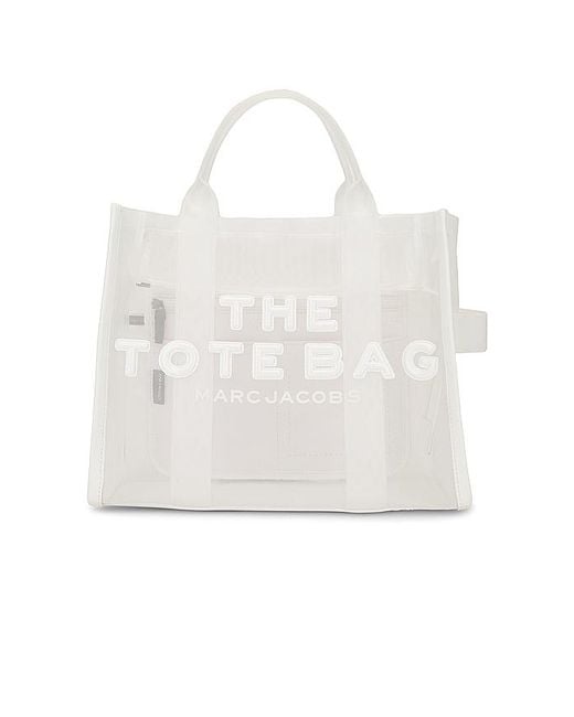 Marc Jacobs White The Mesh Medium Tote Bag