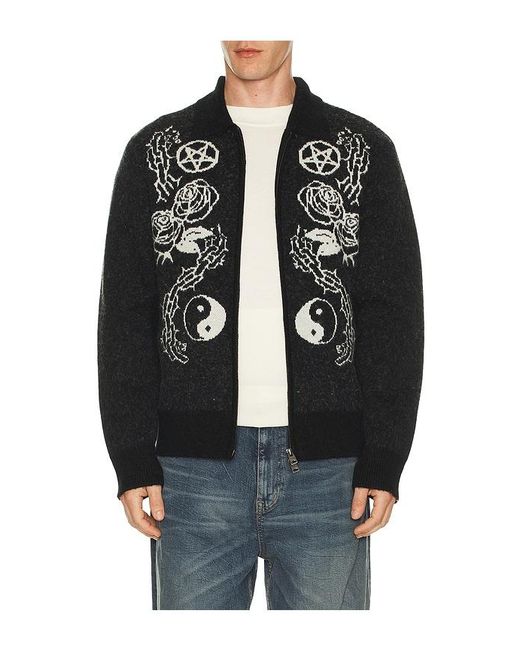 AllSaints Black Warner Cardigan for men