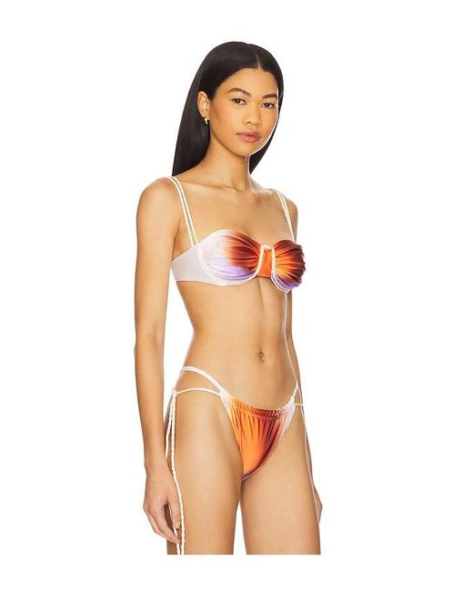 Baobab Orange Lula Bikini Top