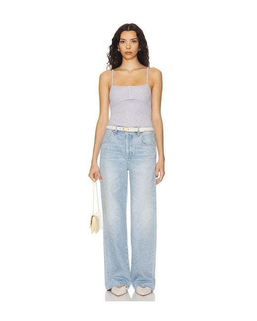 Citizens of Humanity Blue Annina Petite Wide Leg Jeans