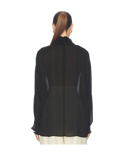 Helsa Black Dolman Popover Top