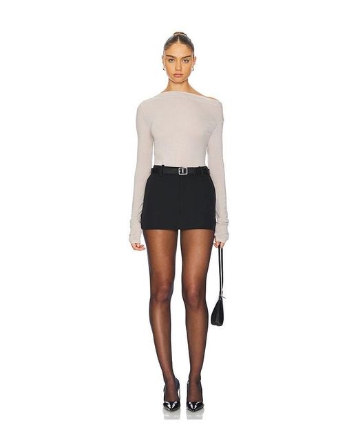 geel White Drew Top