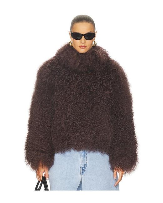 Lamarque Brown Bianca Fur Jacket