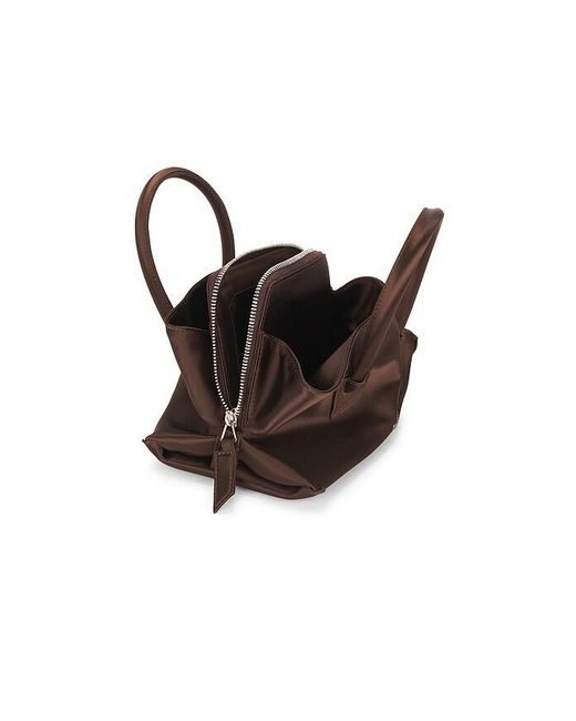 The Attico Brown La Passeggiata Mini Top Handle Bag