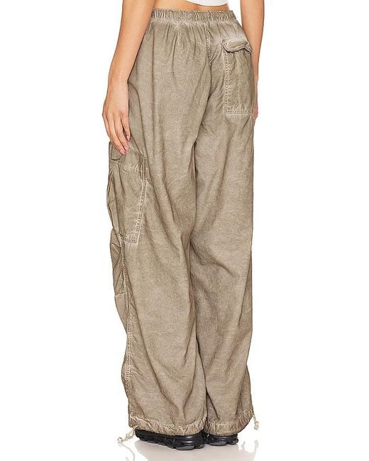 Jaded London Natural Oil Wash Parachute Pants