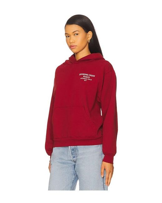 Diamond Cross Ranch Brand パーカー Red
