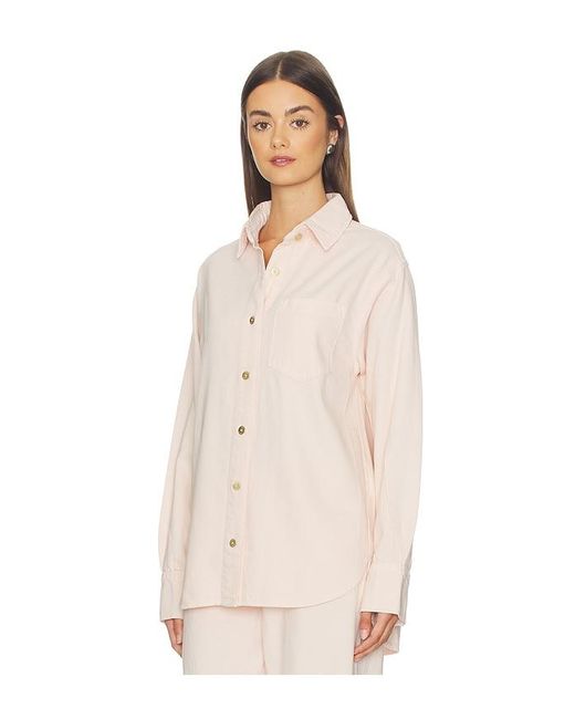 DL1961 Natural Dl Aura Faye Oversized Denim Shirt