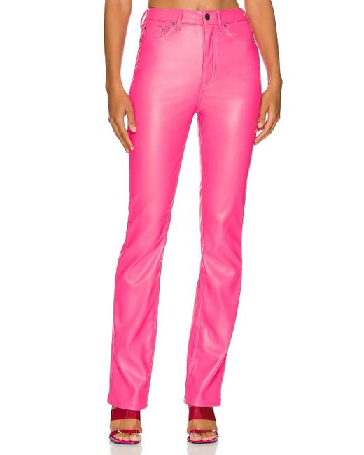 AFRM Heston Faux Leather Pant in Pink Lyst