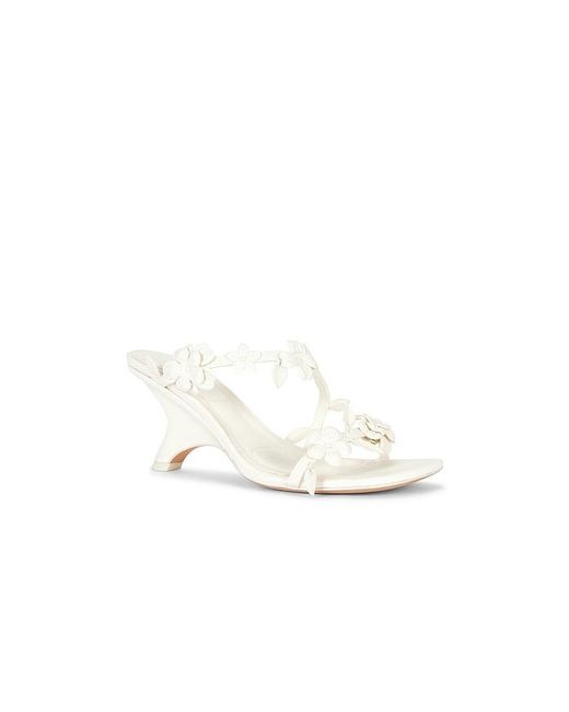 Jonathan Simkhai White Willow Leather Strappy Sandal