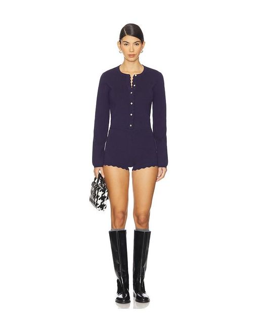 Nia Blue Mazzy Knit Short