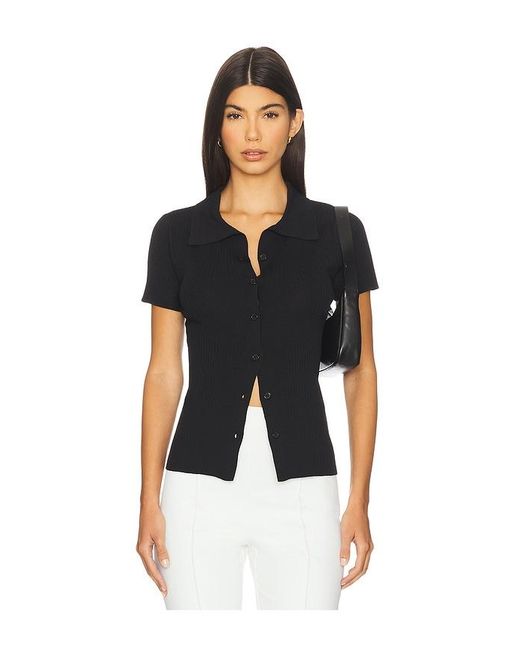 ALL THE WAYS Black Kelia Button Up Top
