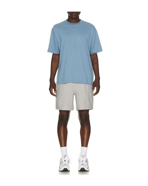 Beyond Yoga Blue Softknit Cotton Tee for men
