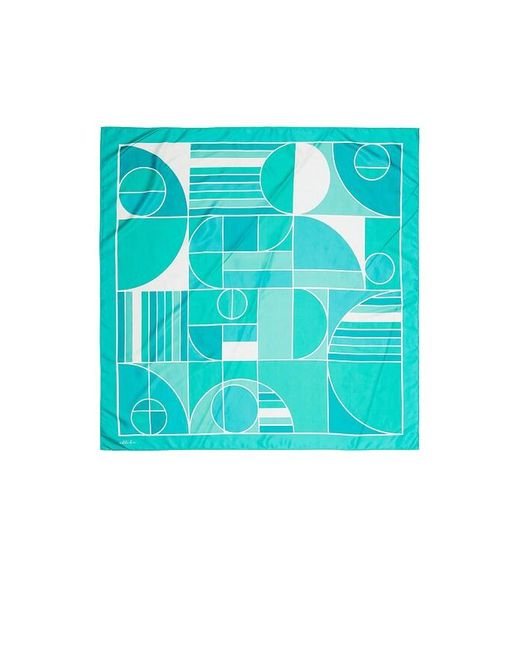 Ettika Blue Modern Mosaic Scarf