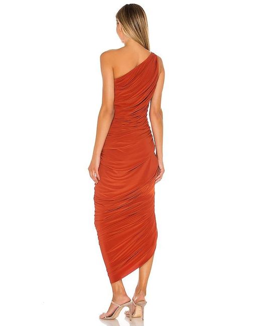 Norma Kamali Red Diana Gown